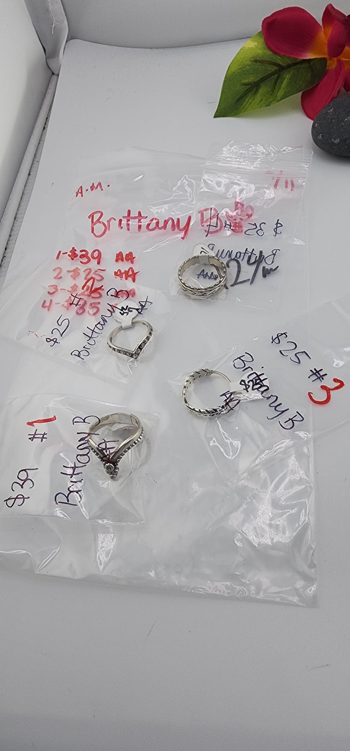 AM SHOW 48HR - RESERVED FOR: 🌵Brittany B🌵 - 9/11/2025 FL tiktok Live Show - 4 Sterling Silver Items