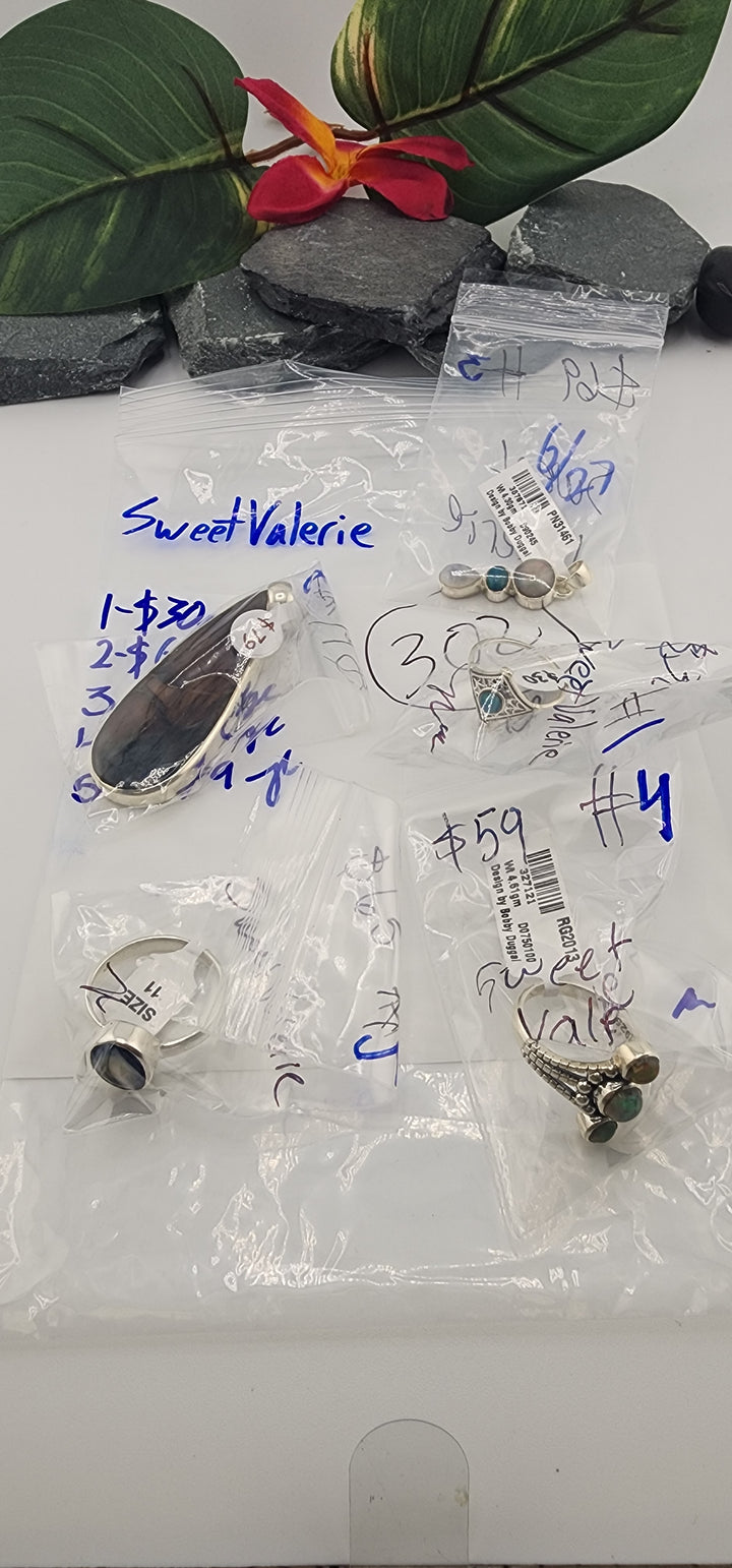 48HR - RESERVED FOR: SweetValerie - 6/27/2025 FL tiktok Live Show - 5 Sterling Silver Items