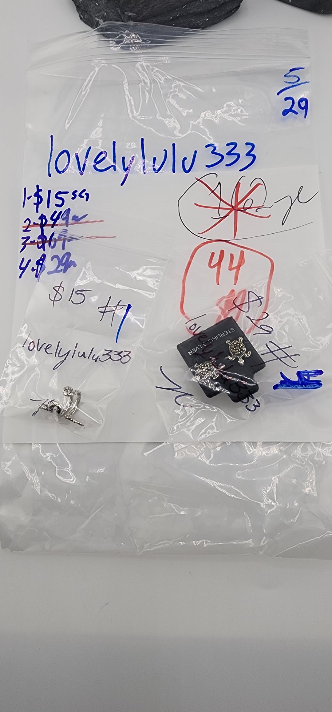 RESERVED FOR: lovelylulu333 - 5/29/2025 tiktok Live Show - 2 Sterling Silver Items