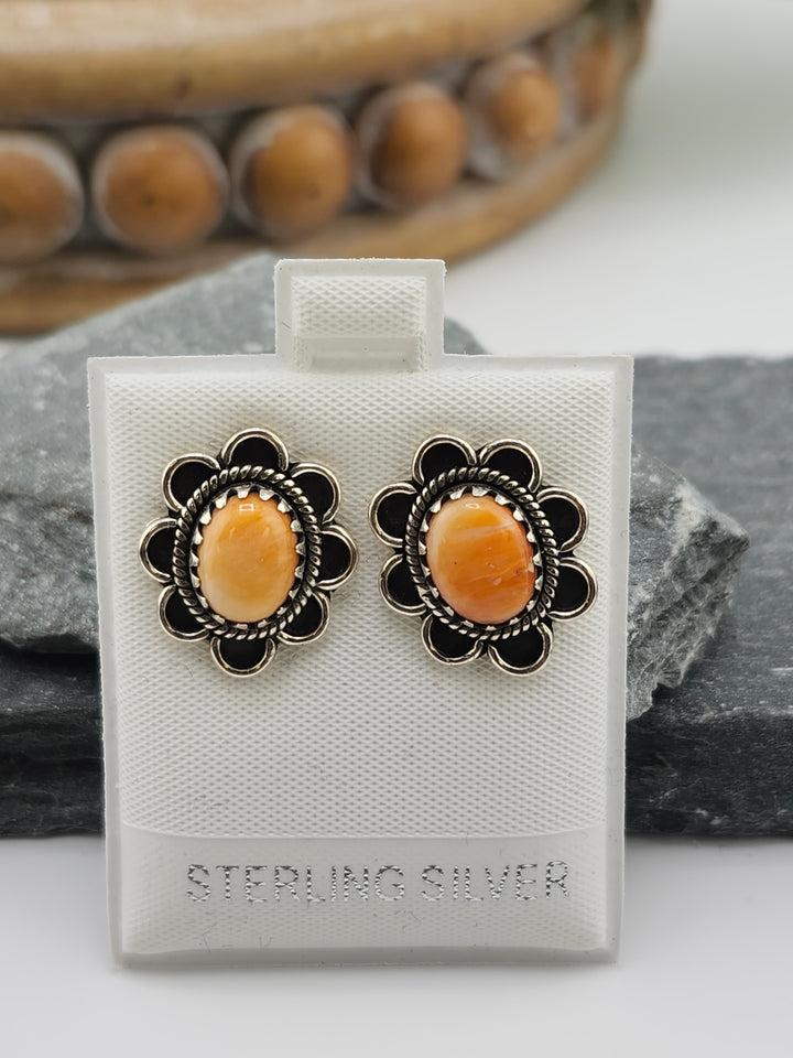 Spiny Oyster PostBack Earrings