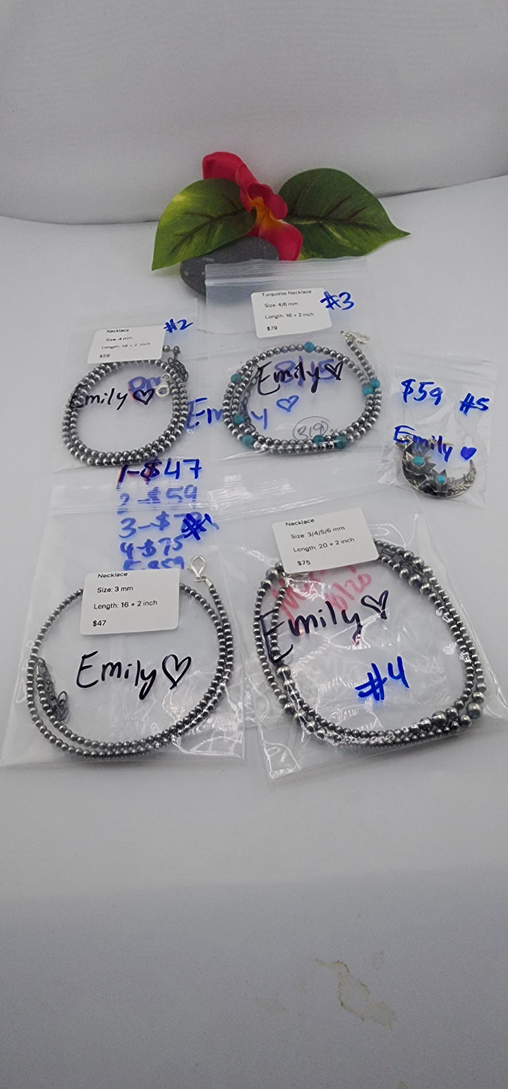 PM SHOW 48HR - RESERVED FOR:  Emily❤️- 8/15/2025 FL tiktok Live Show - 5 Sterling Silver Items