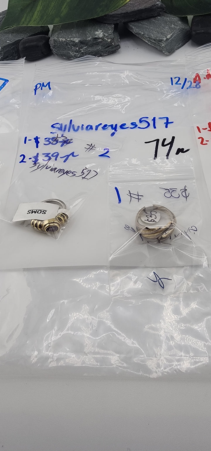 PM SHOW 48HR - RESERVED FOR: sylviareyes517 - 12/28/2025 tiktok Live Show - 2 Sterling Silver Items