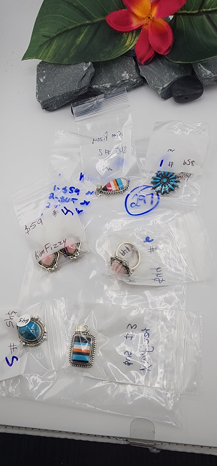 RESERVED FOR: KimFizzy- 7/2/2025 tiktok A.M Live Show -6 Sterling Silver Items