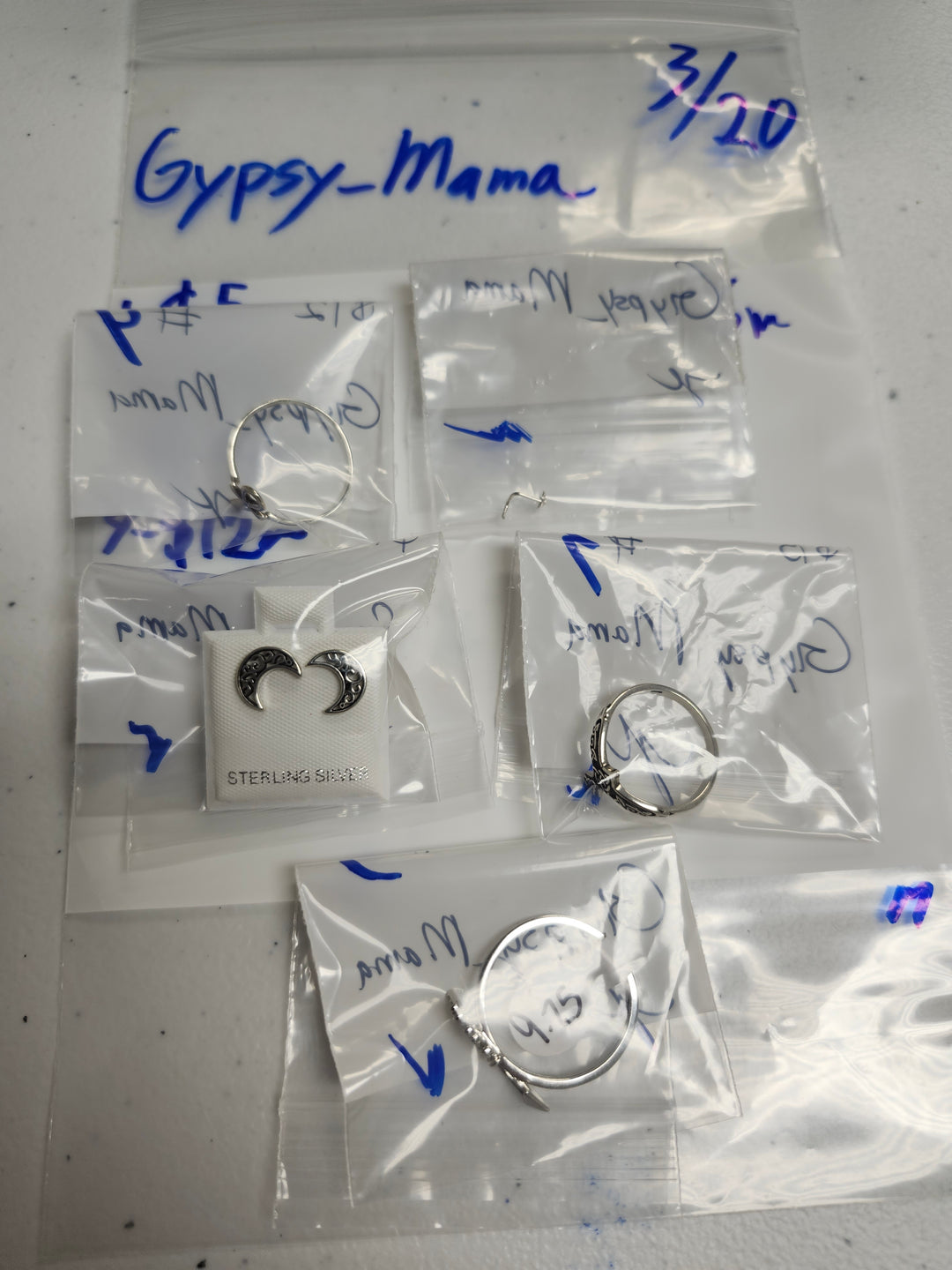 RESERVED FOR: Gypsy_Mama - 3/20/2025 Live Show -  Sterling Silver Items