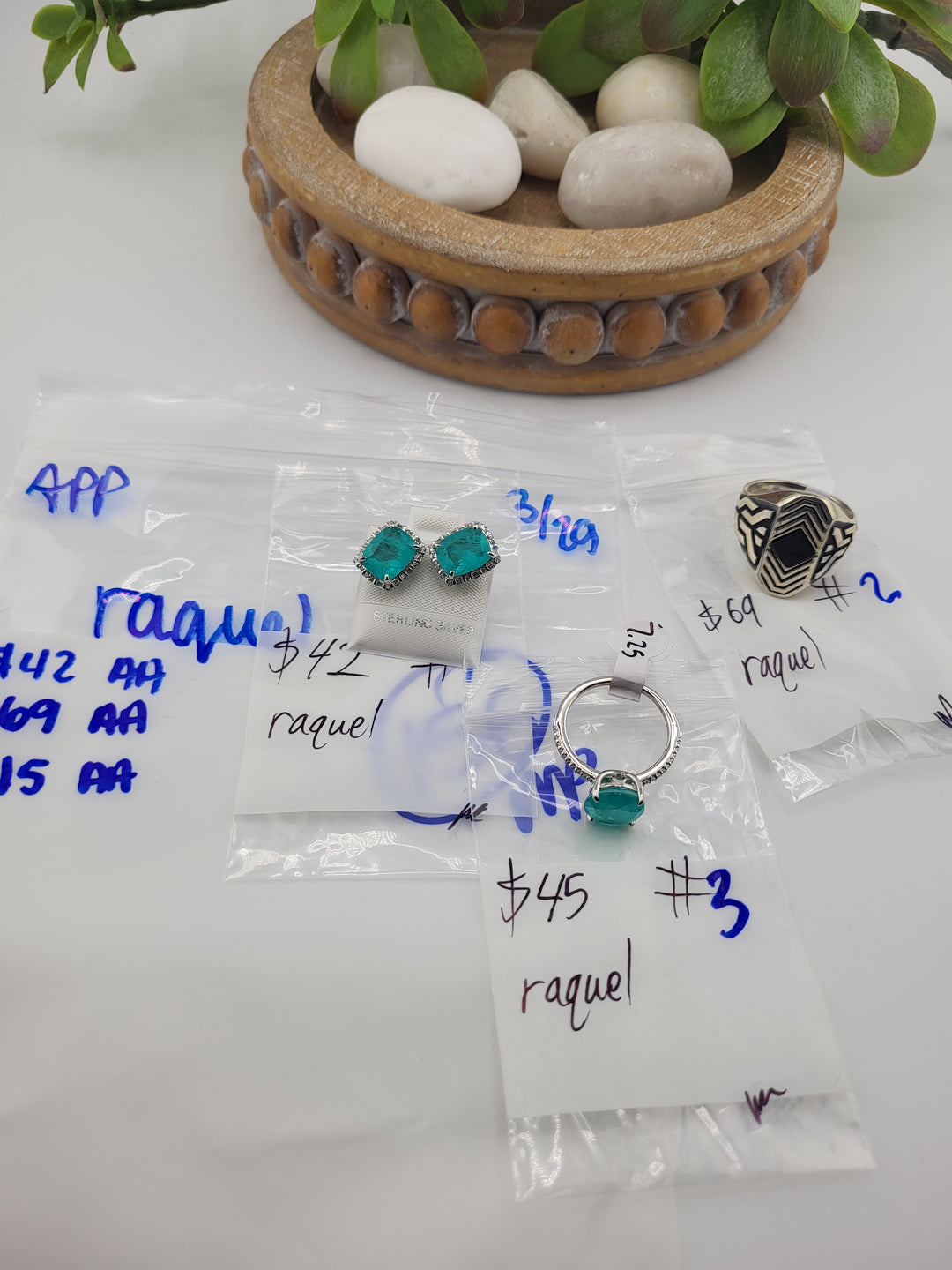 RESERVED FOR: raquel - 3/29/2025 The Collective Boutique App Live Show - 3 Sterling Silver Items