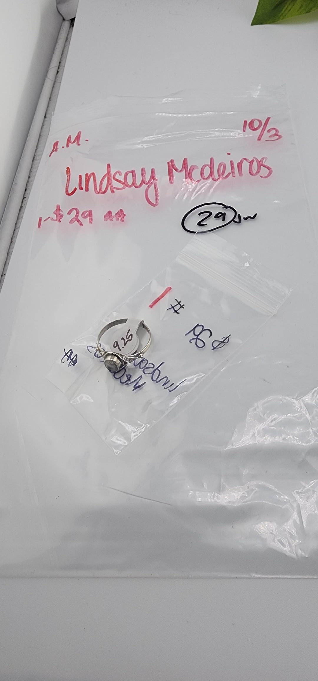 AM SHOW 48HR RESERVED FOR:  Lindsay Medeiros- 10/3/2025 FL tiktok Live Show -1 Sterling Silver Items