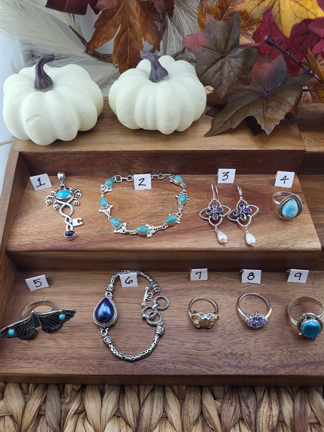 RESERVED FOR:  Debbie -10/30/2024 - 9 Sterling Silver Items