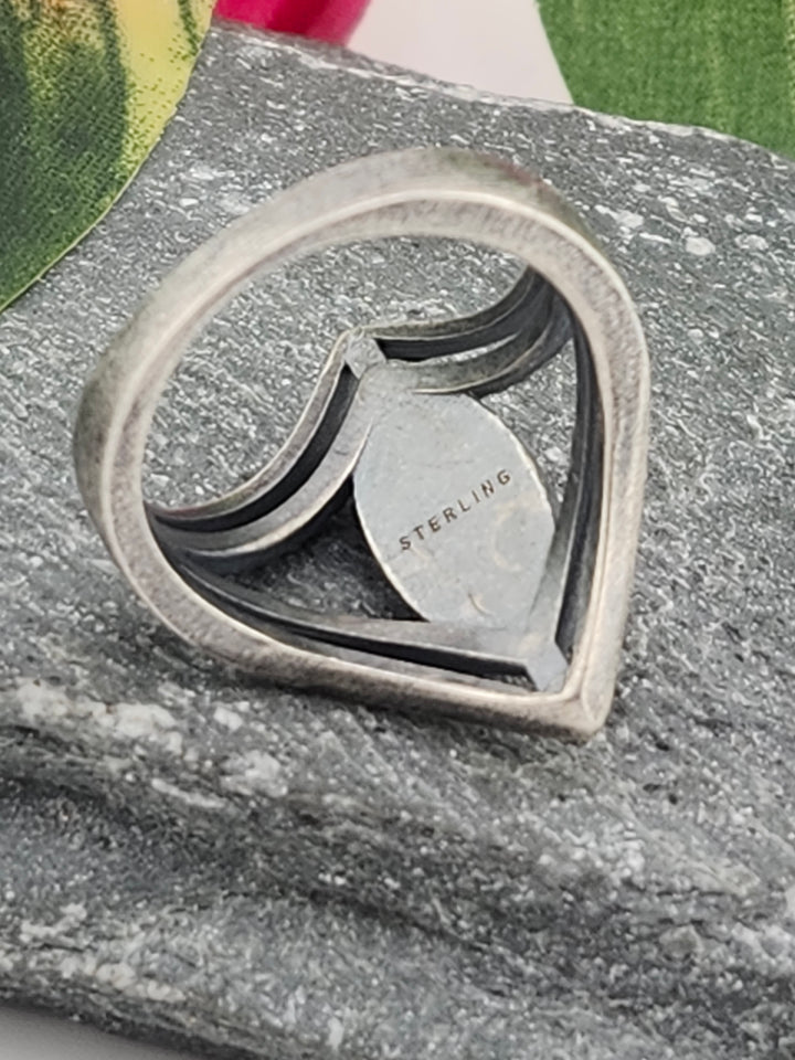 Oxidized Marquee Bumblebee Jasper Ring Size 7