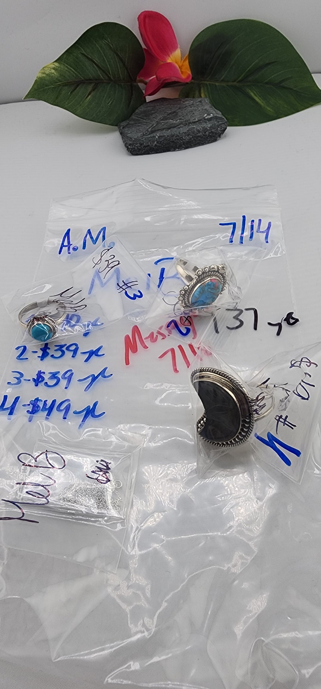 AM SHOW 48HR - RESERVED FOR: MelB  - 7/14/2025 FL tiktok Live Show - 4 Sterling Silver Items