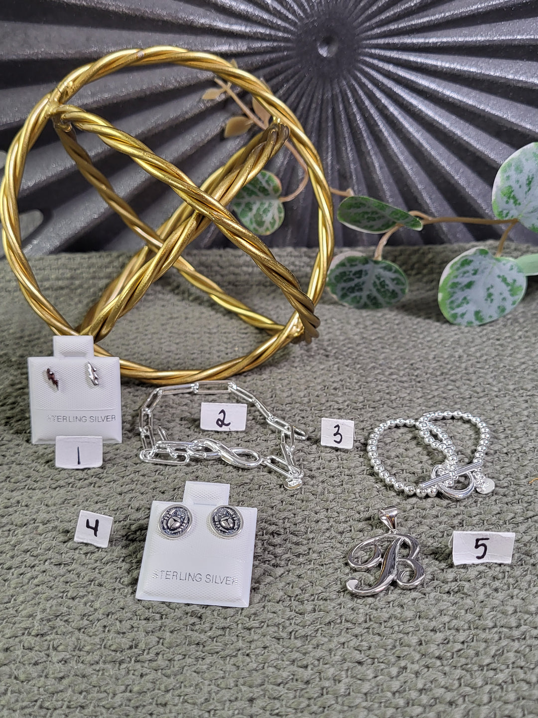 RESERVED FOR: Kimber 8/30/24 - 5 Sterling Silver Items