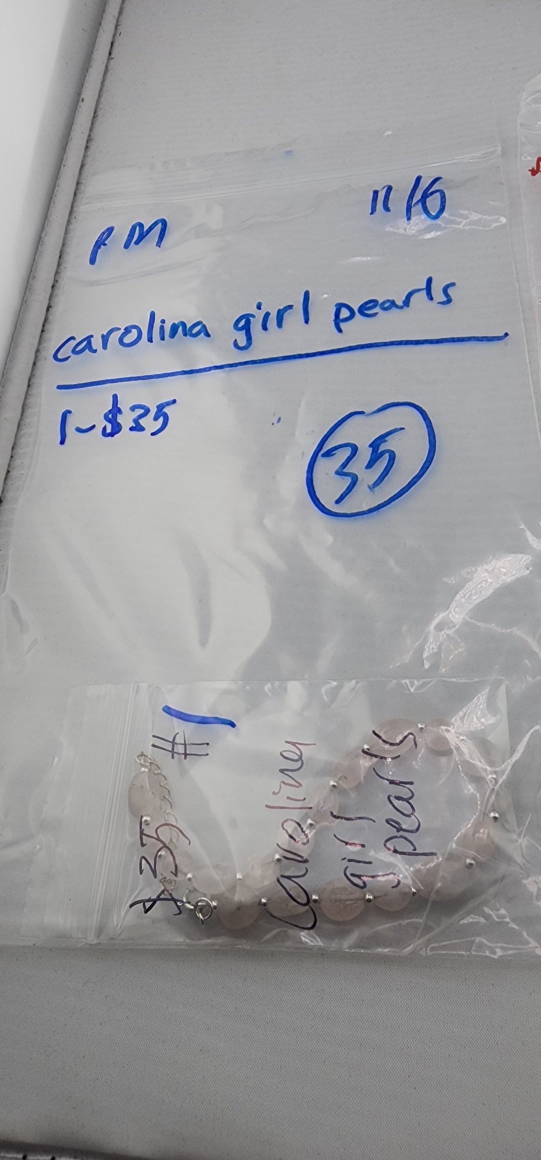PM SHOW 48HR - RESERVED FOR: CarolinaGirlPearls - 11/6/2025 tiktok Live Show - 1 Sterling Silver Items