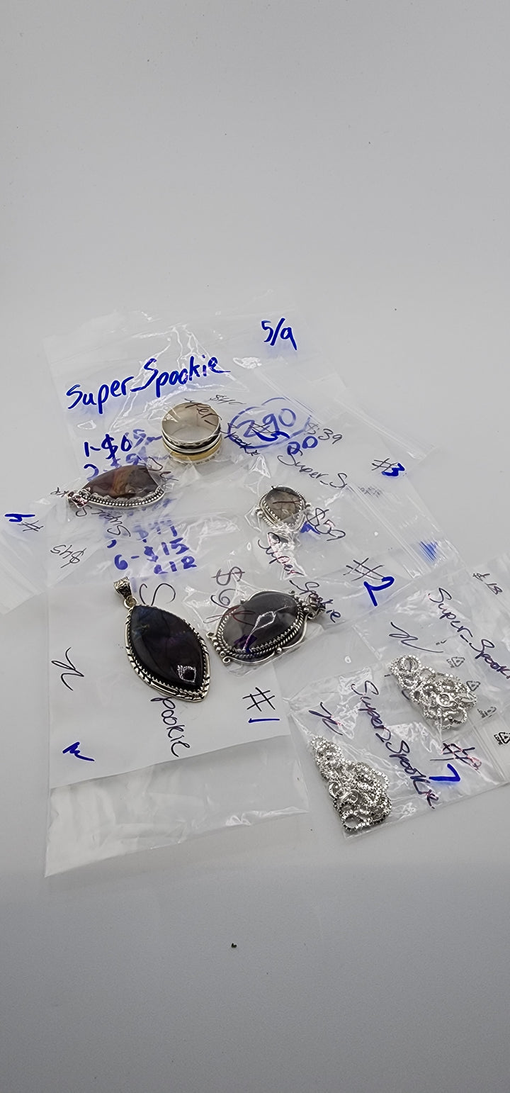 RESERVED FOR: Super_Spookie - 5/9/2025 tiktok Live Show - 7 Sterling Silver Items