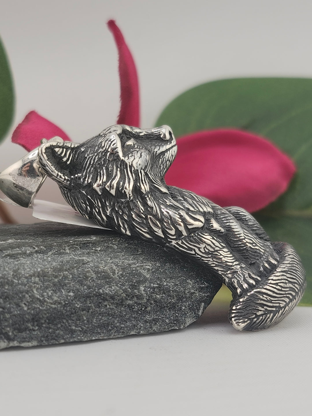 Designer SOMS 925 Sterling Silver Wolf Cub Pendant