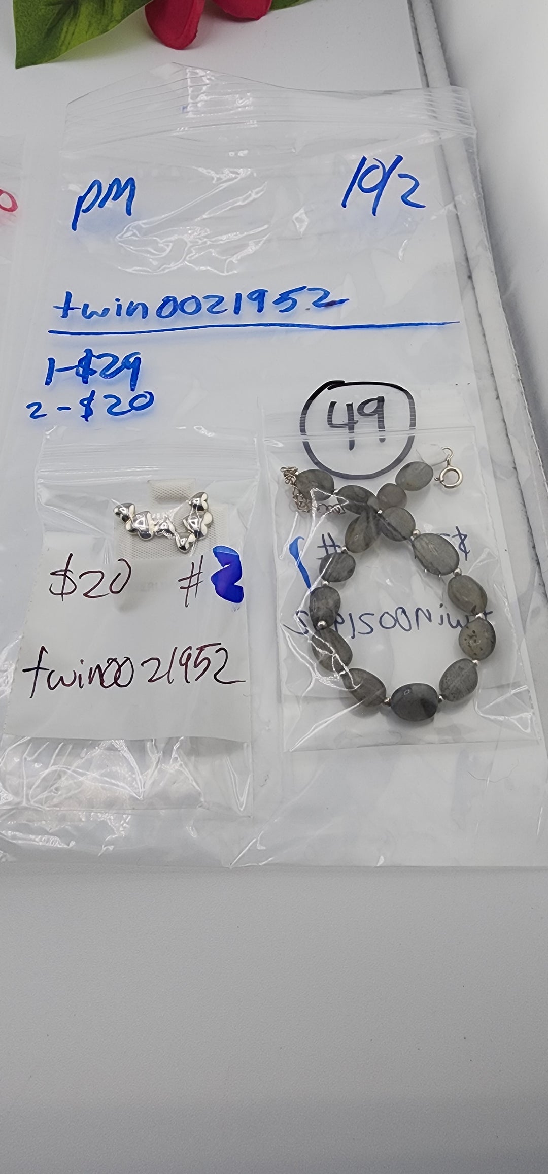 PM SHOW 48HR - RESERVED FOR: twin0021952 - 9/27/2025 FL tiktok Live Show - 1 Sterling Silver Items