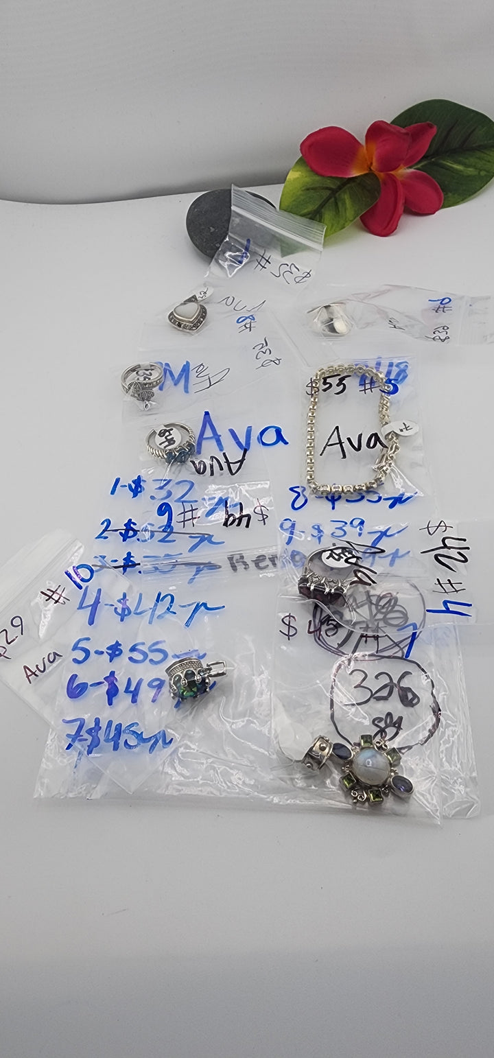 PM SHOW 48HR - RESERVED FOR: Ava - 9/18/2025 FL tiktok Live Show - 8 Sterling Silver Items