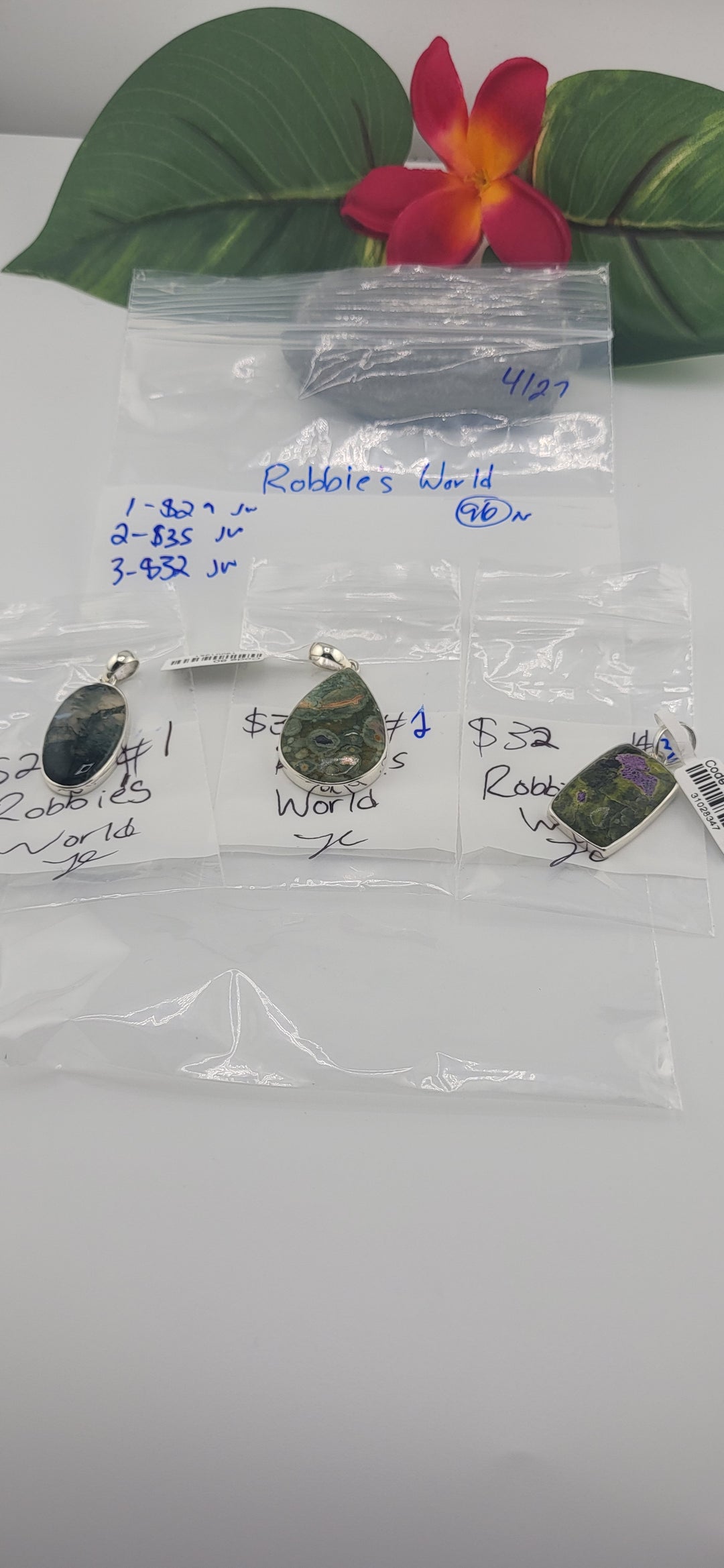 RESERVED FOR:  Robbie's World- 4/27/2025 tiktok Live Show -3  Sterling Silver Items