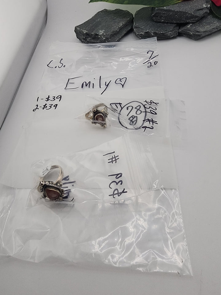C.S. - RESERVED FOR: Emily❤️ - 7/20/2026 - 2 Sterling Silver Items