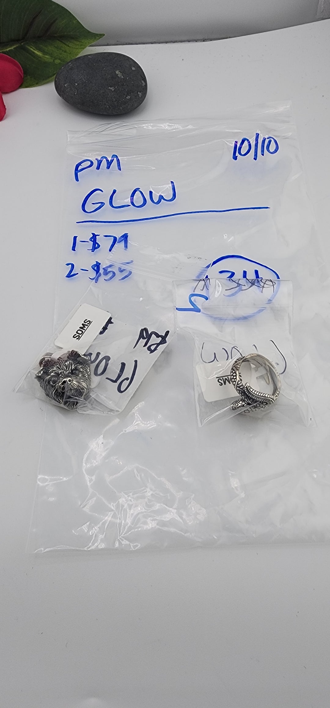 PM SHOW 48HR - RESERVED FOR: GLOW - 10/10/2025 FL tiktok Live Show - 2 Sterling Silver Items