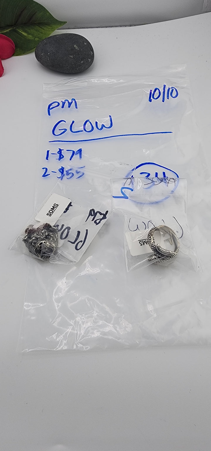 PM SHOW 48HR - RESERVED FOR: GLOW - 10/10/2025 FL tiktok Live Show - 2 Sterling Silver Items
