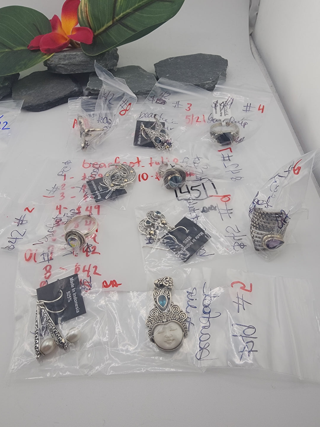 bearfoot_tuilp - 5/21/26 - 10 925 Sterling Silver Items