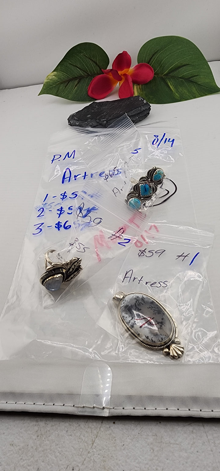 PM SHOW 48HR - RESERVED FOR: Artress - 8/14/2025 FL tiktok Live Show - 3 Sterling Silver Items