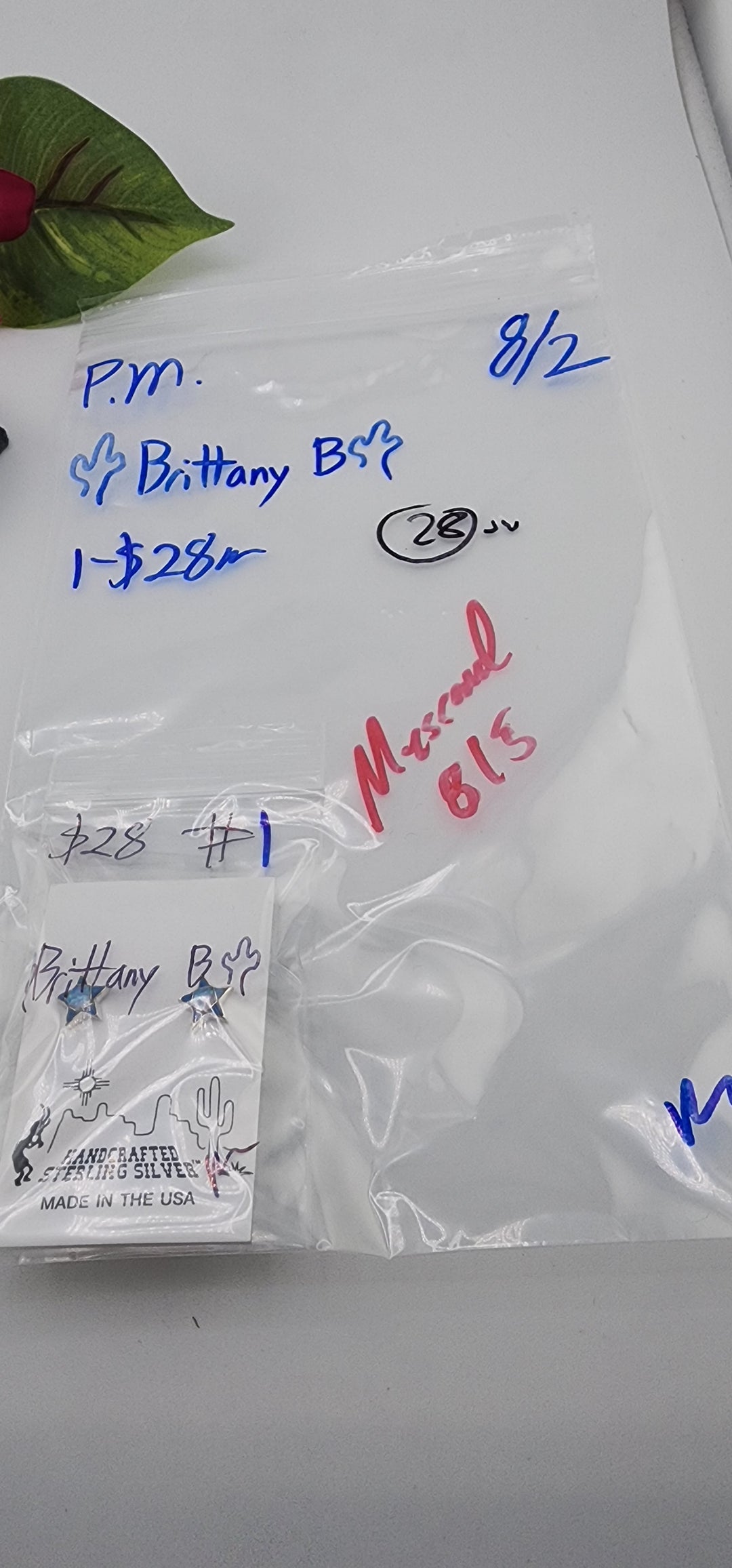 PM SHOW 48HR - RESERVED FOR: 🌵Brittany B🌵  - 8/2/2025 FL tiktok Live Show - 1 Sterling Silver Items