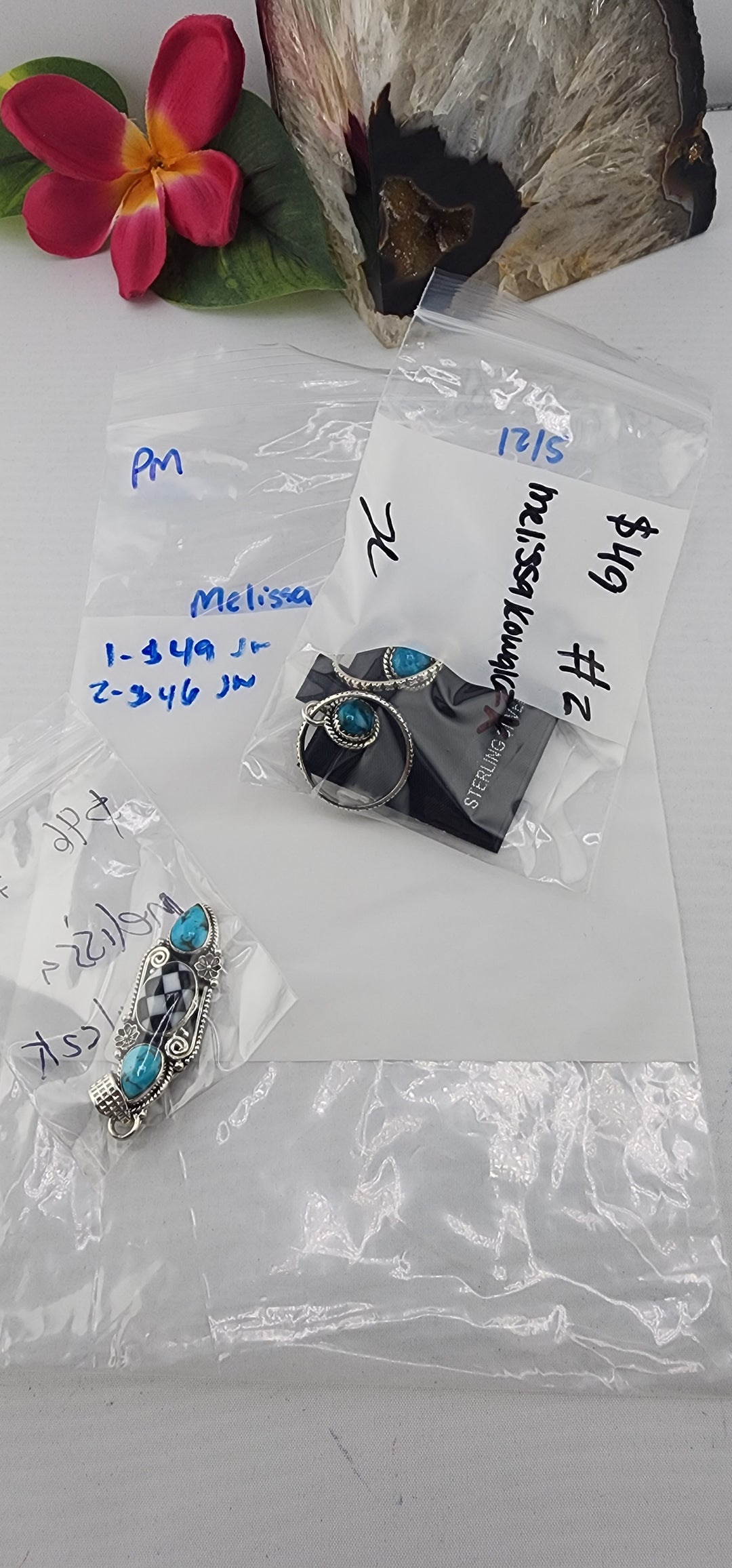 PM SHOW 48HR - RESERVED FOR: Melissa Kowalczk - 12/5/2025 tiktok Live Show - 2 Sterling Silver Items