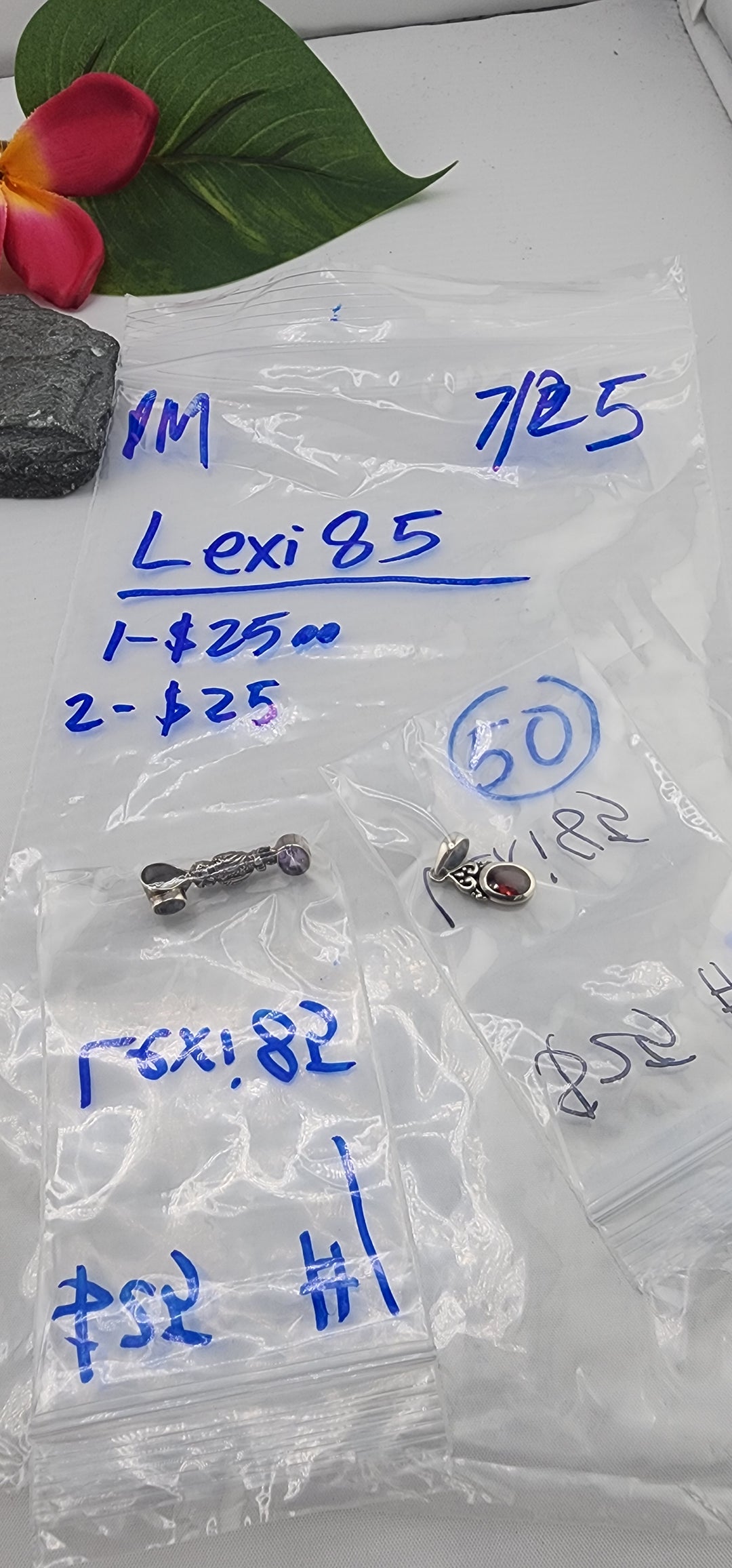 PM SHOW 48HR - RESERVED FOR: Lexxi85  - 7/25/2025 FL tiktok Live Show - 2 Sterling Silver Items