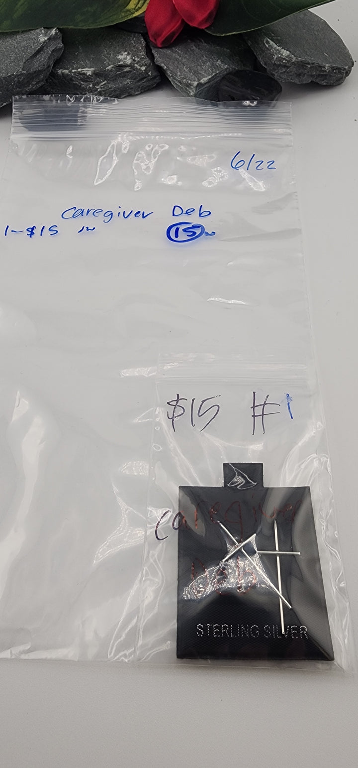 RESERVED FOR:  caregiver Deb- 6/22/2025 tiktok Reservation Live Show -1 Sterling Silver Items