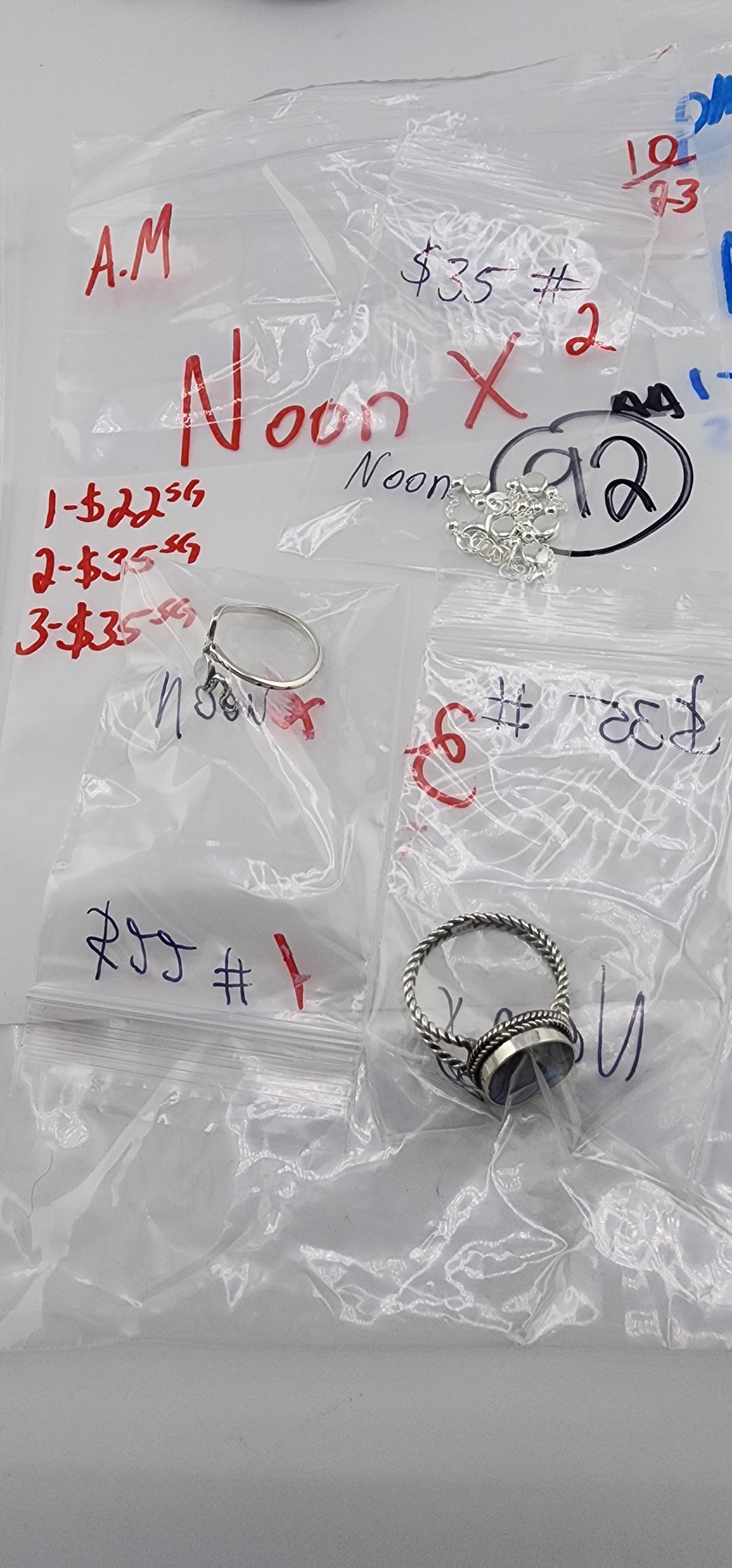 AM SHOW 48HR RESERVED FOR: Noon❌ - 10/23/2025 FL tiktok Live Show - 3 Sterling Silver Items