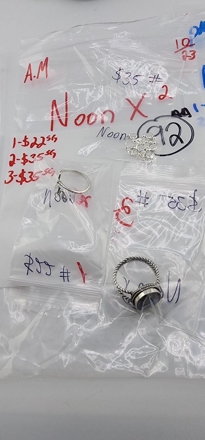 AM SHOW 48HR RESERVED FOR: Noon❌ - 10/23/2025 FL tiktok Live Show - 3 Sterling Silver Items