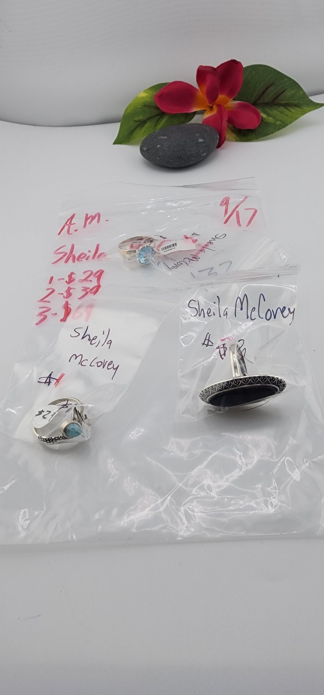 AM SHOW 48HR - RESERVED FOR: Sheila McCovey - 9/17/2025 FL tiktok Live Show - 3 Sterling Silver Items