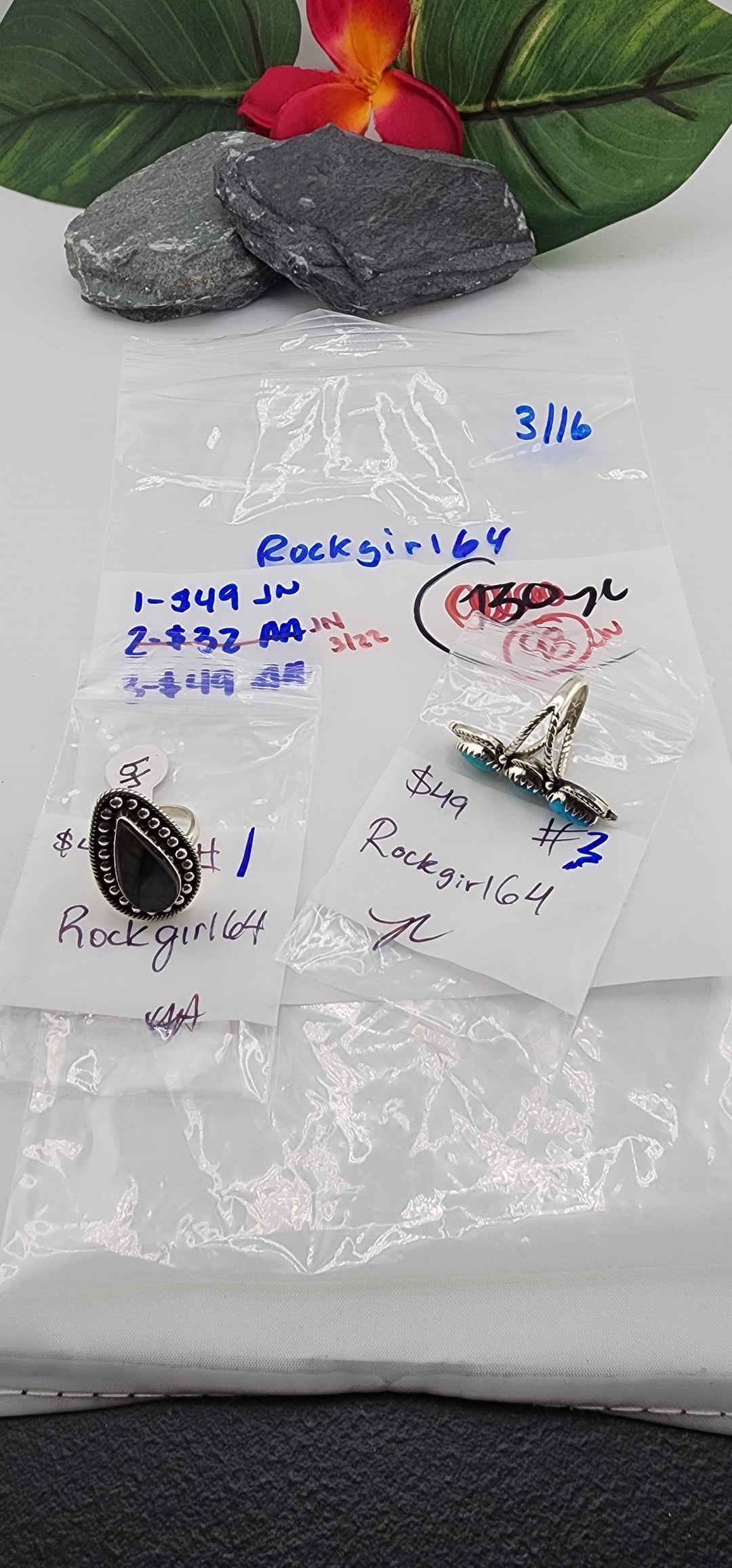 RESERVED FOR: Rockgirl64- 3/16/2025 Live Show - 2 Sterling Silver Items