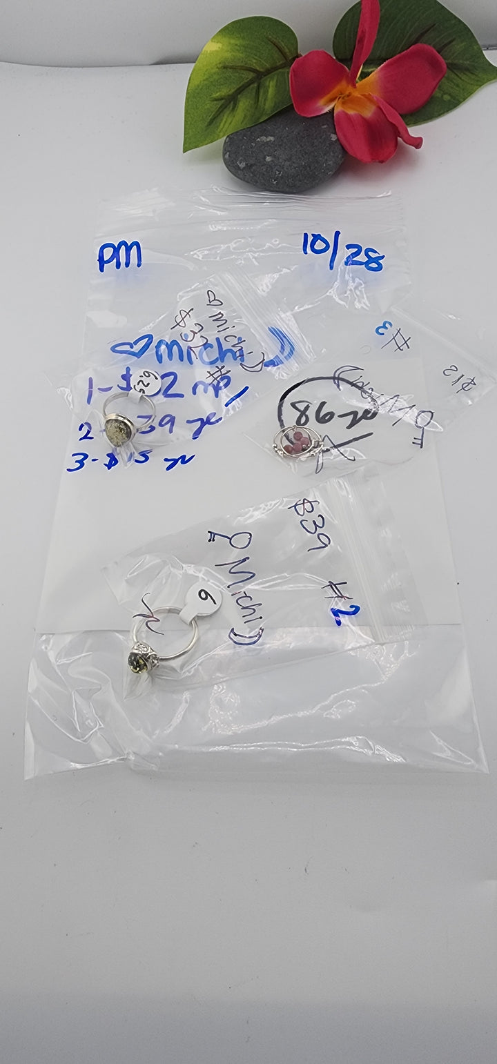 PM SHOW 48HR - RESERVED FOR: 🗝️michi🌙 - 10/28/2025 FL tiktok Live Show - 3 Sterling Silver Items