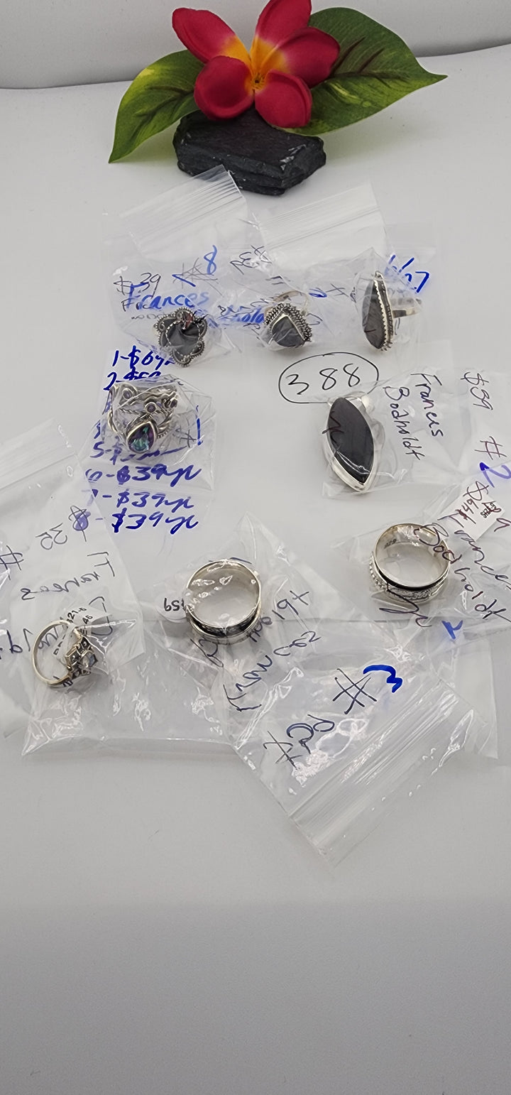 48HR - RESERVED FOR: Frances Bodholdt - 6/27/2025 FL tiktok Live Show - 8 Sterling Silver Items