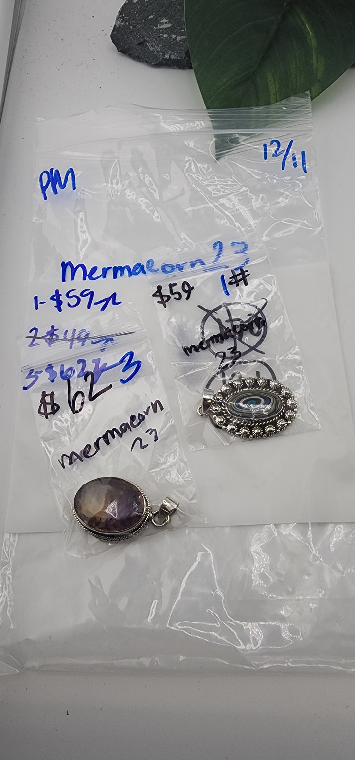 PM SHOW 48HR - RESERVED FOR: mermacorn23 - 12/11/2025 tiktok Live Show - 2 Sterling Silver Items
