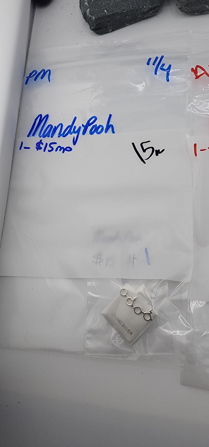 PM SHOW 48HR - RESERVED FOR: MandyPooh - 11/4/2025 tiktok Live Show - 1 Sterling Silver Items