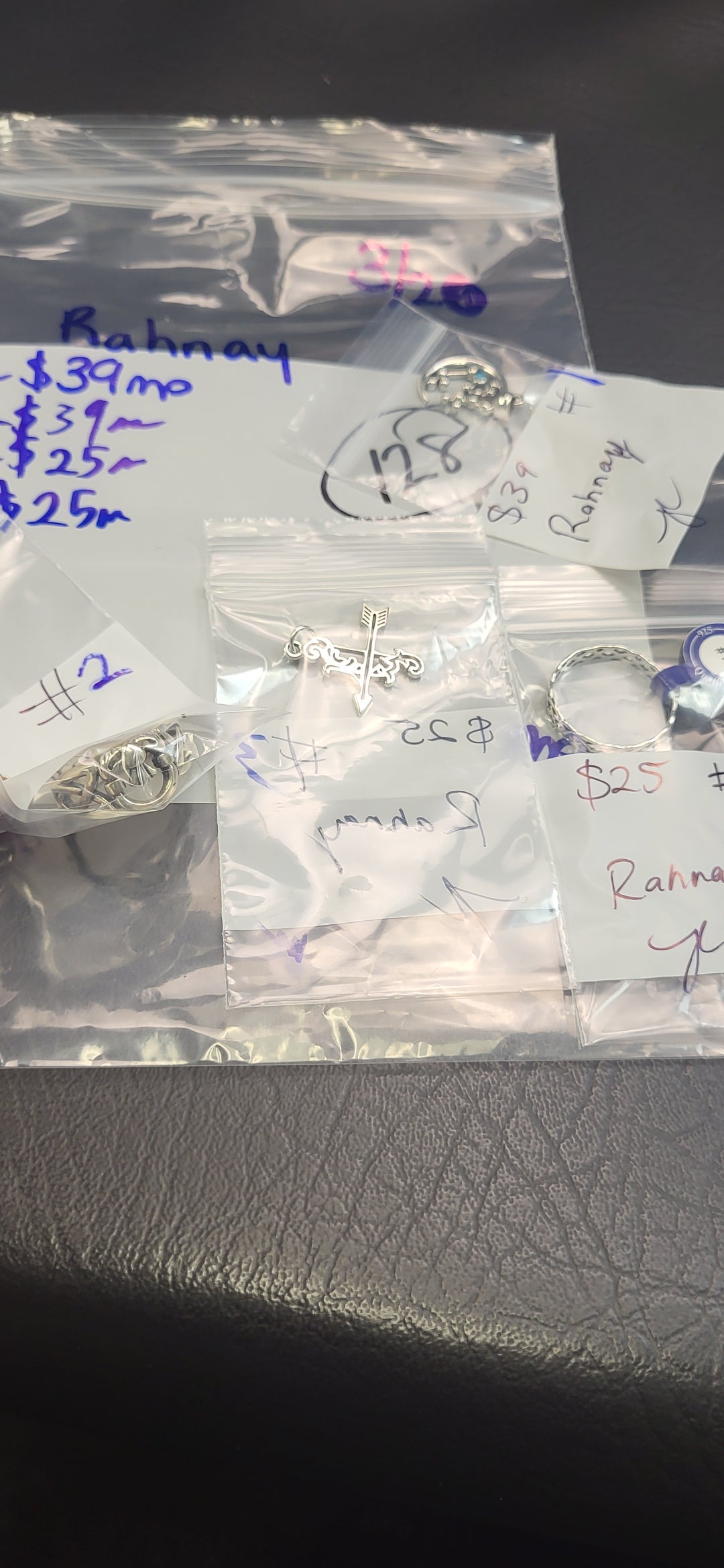 RESERVED FOR:  Rahnay - 3/20/2025 Live Show - 4 Sterling Silver Items