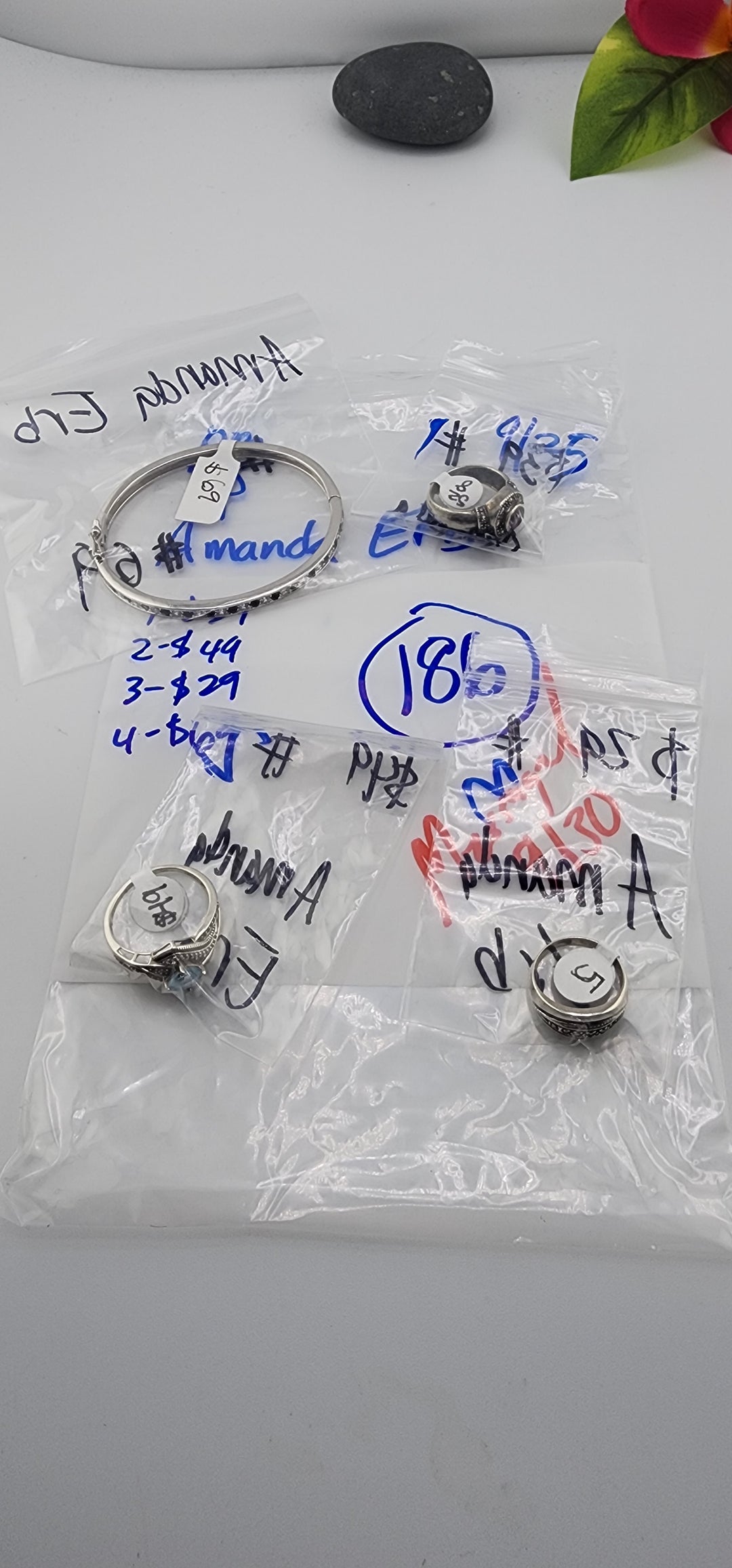 PM SHOW 48HR - RESERVED FOR: Amanda Erb - 9/25/2025 FL tiktok Live Show - 4 Sterling Silver Items