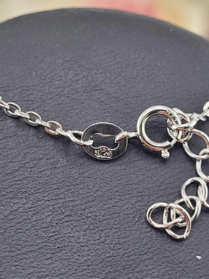 CZ Snowflake Pendant with 18" Adjustable Chain