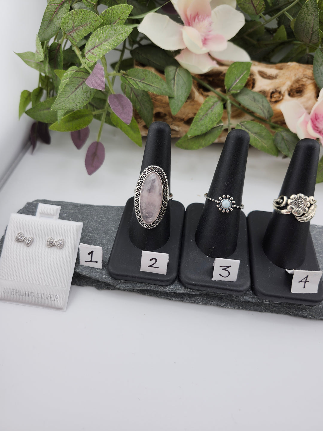 RESERVED FOR:  Alma Santos - 11/22/2024 - 4 Sterling Silver Items