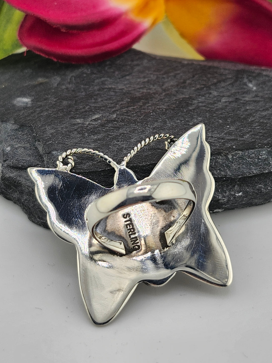 Turquoise Butterfly Ring Size 7