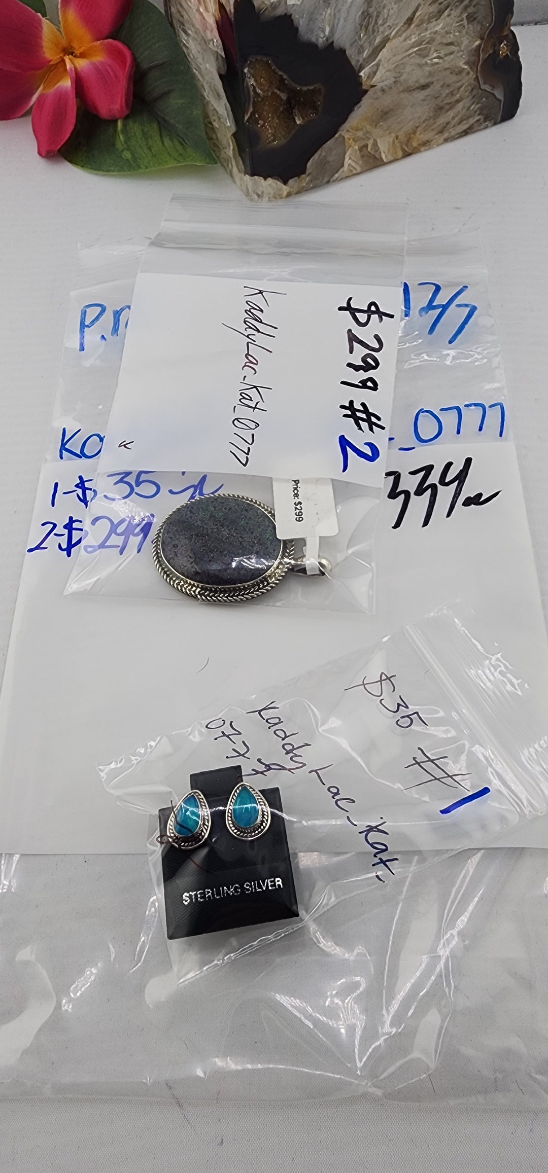 PM SHOW 48HR - RESERVED FOR: kaddyLac_Kat_0777 - 12/7/2025 tiktok Live Show - 2 Sterling Silver Items