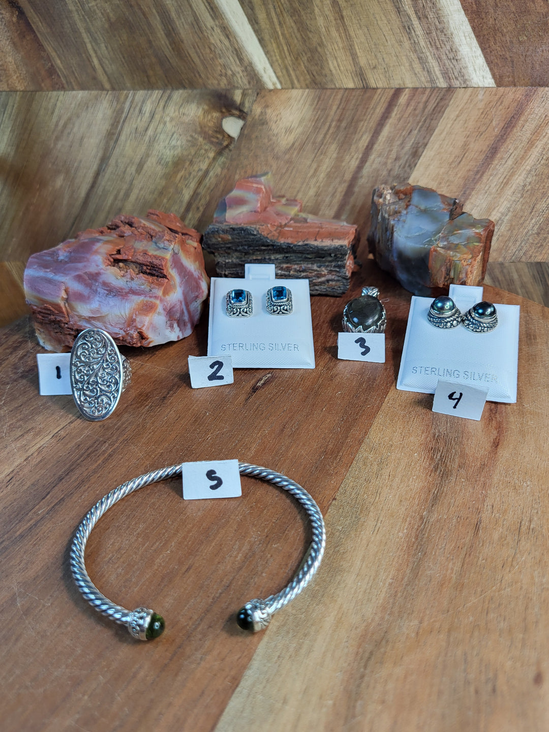 RESERVED FOR: Sheri- 7/19/24-5 Sterling Silver Items