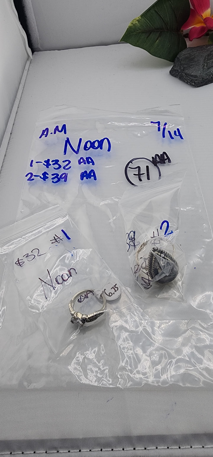 AM SHOW 48HR - RESERVED FOR: Noon - 7/14/2025 FL tiktok Live Show - 2 Sterling Silver Items