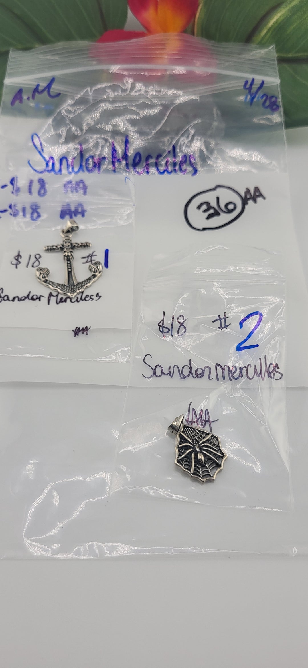 RESERVED FOR: SandorMerciles - 4/28/2025 tiktok Live Show - 2 Sterling Silver Items