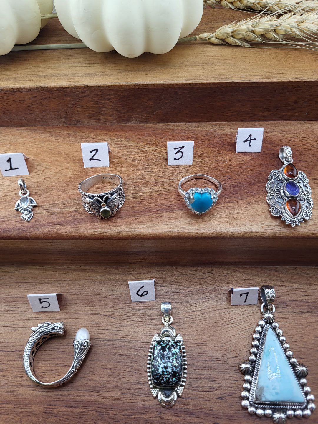RESERVED FOR:  Cynthia Blanton805 -10/25/2024 - 7 Sterling Silver Items
