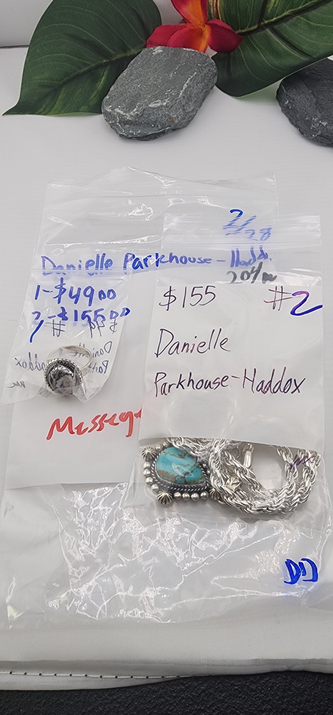 RESERVED FOR: Danielle Parkhouse-Haddox - 2/28/2025 Live Show - 2 Sterling Silver Items