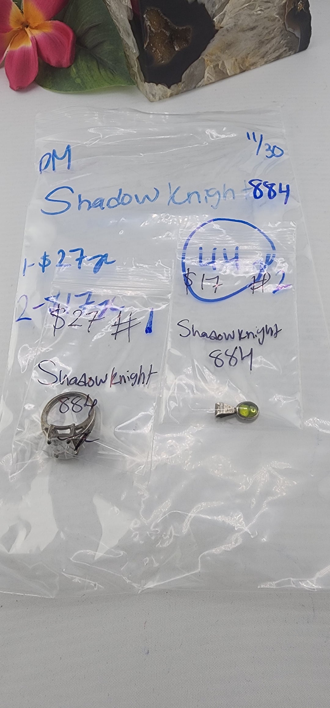 PM SHOW 48HR - RESERVED FOR: Shadowknight884 - 11/30/2025 tiktok Live Show - 2 Sterling Silver Items