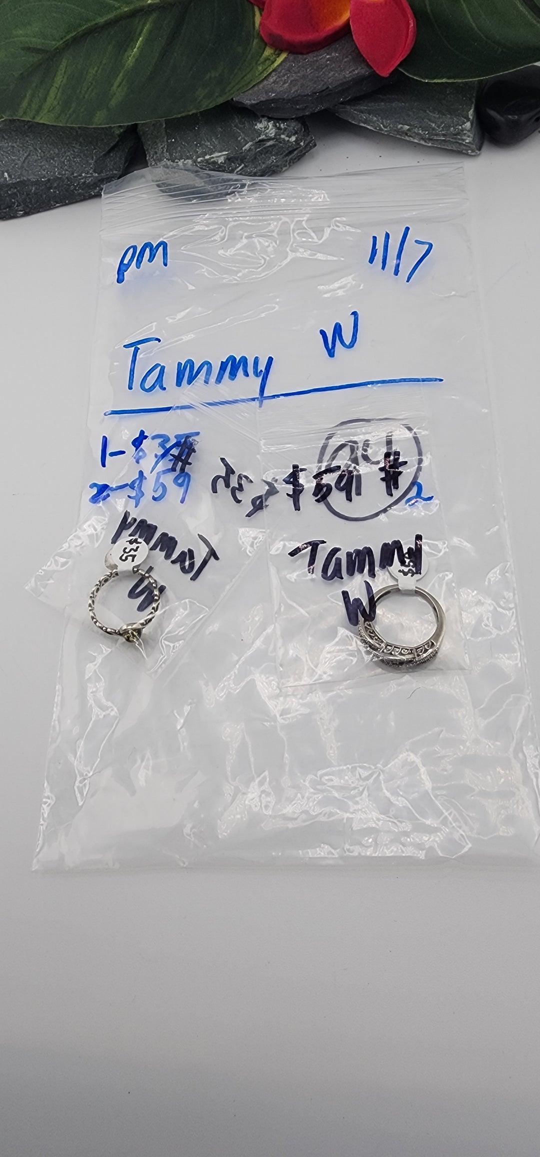 PM SHOW 48HR - RESERVED FOR: Tammy W - 11/7/2025 tiktok Live Show - 2 Sterling Silver Items